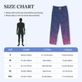thumbnail image 4 of Lsque Violet Glitter Print Men's Pajama Pants, Lounge Pant - Comfortable Home Wear,Elastic Waistband, Stylish Design-Medium, 4 of 9