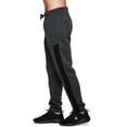 thumbnail image 4 of RBX Active Men's Workout Running Fleece Tapered Jogger Sweatpant with Zipper Pocket Fall19 Charcoal 4X, 4 of 5