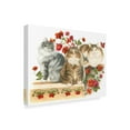 thumbnail image 2 of Trademark Fine Art 'Three Cats And Roses' Canvas Art by Francien Van Westering, 2 of 3