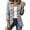 Black (Plaid), variant on Tqcoqu Women's Ruffled Velvet Blazer Jackets, Long Sleeve Button Open Front Coats, Elegant Casual Outerwear for Party Daily Wear,Women's,Size S-XXXL