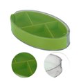 thumbnail image 3 of Unique Bargains 1 Pc 4 Grids Rotating Lid Pill Case Durable for Travel Green, 3 of 6