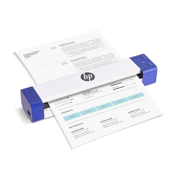 HP PS150 Escáner portátil de documentos | Escáner digital compacto, portátil e inalámbrico con modo dúplex para el hogar y la oficina | Recargable, USB y Wi-Fi directo, compatible con Mac y Windows PC