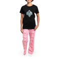 thumbnail image 4 of CafePress - PD Moreno's Halloween Ghost - Women's Short Sleeve Print T-Shirt and Pants Dark Cotton Pajama Set, 4 of 7