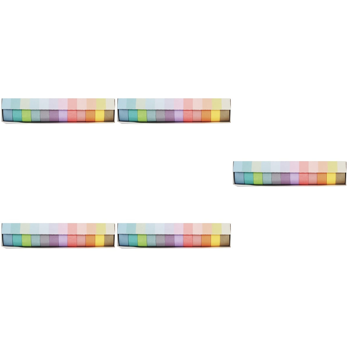 Set of 5 Multipurpose Hand Decor Tapes for Kids, Crafting, School, and Home Use