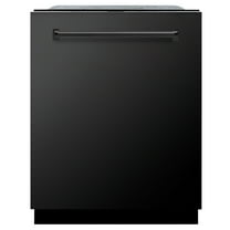 ZLINE 24" Monument Series 3rd Rack Top Touch Control Dishwasher in Black Stainless Steel with Stainless Steel Tub, 45dBa