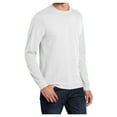 thumbnail image 4 of Mens Long Sleeve Core Blend Cotton/Polyester Tee White X-Large, 4 of 6