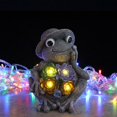 thumbnail image 3 of Succulent Frog Figurine Ornament Creative Craft Tabletop Statue for Balcony Garden Decorations, 3 of 8
