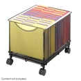 thumbnail image 2 of Safco Products 5211BL Steel Mesh Rolling File Cube Cabinet w/ Wheels, Onyx, 2 of 2