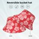 thumbnail image 2 of Balery Red Hibiscus Flower Sombreros para el sol para hombre y mujer, sombrero de pescador con UPF 50+, 2 of 6