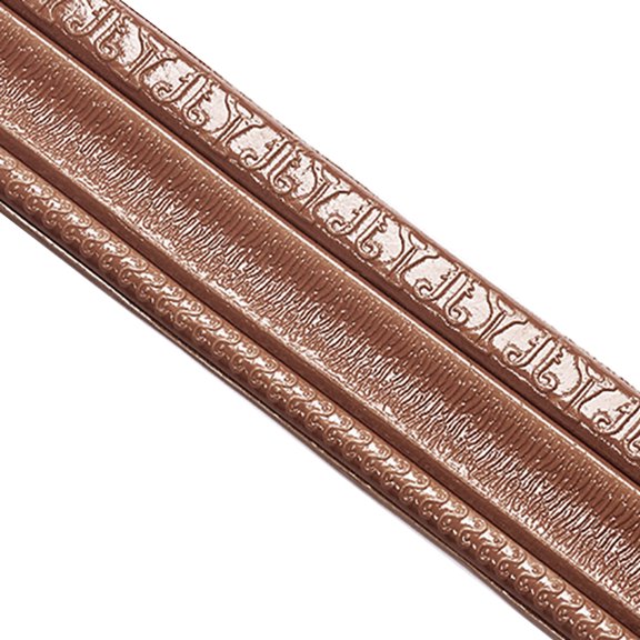 SEARCHI 3D Wallpaper Border Stickers Self Adhesive Wall Trim Line Skirting Border Removable Foam Molding Trim Wall Room Tiles Sticker Baseboard Wallpaper for Kitchen Bathroom