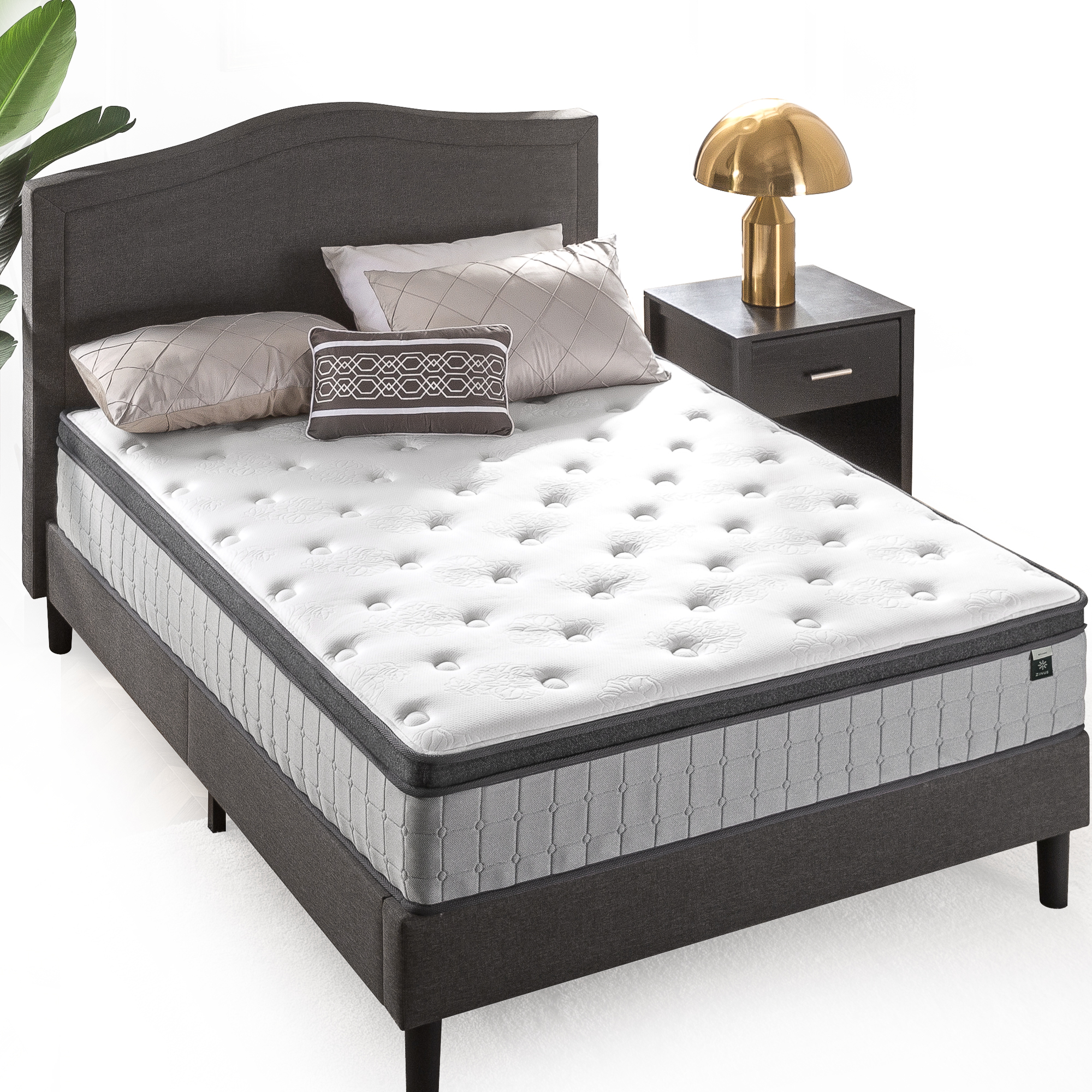 Zinus 12” Comfort Support Hybrid Mattress, King