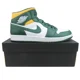 thumbnail image 1 of Ni - ke Air Jordan 1 Mid “Sonics” Shoes Men's Size 14 Noble Green Yellow NEW 554724-371, 1 of 5