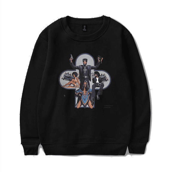 Jpegmafia Merch Long Sleeve Hoodies Scaring The Hoes Album Cover Sweatshirt Crewneck Hip Hop Mens Women Streetwear