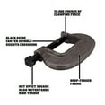 thumbnail image 2 of Wilton Tools 14554 O Series 4 1/2" Wide Jaw Full Closing Spindle Bridge C Clamp, 2 of 2
