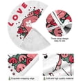 thumbnail image 2 of FMSHPON Valentine's Day Valentine's Day Cute Gnome Xmas Christmas Tree Skirt Stand Mat for Holiday Party Decoration Indoor Outdoor 48 inches, 2 of 6