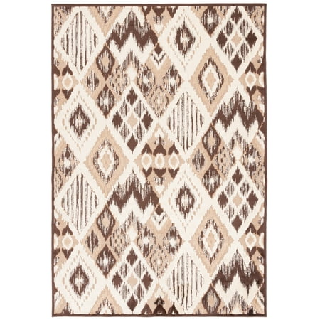 SAFAVIEH Paradise Yvonne Geometric Area Rug, Brown/Taupe, 5'3" x 7'6"