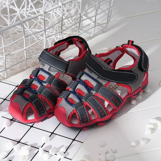 DPTALR Chaussures pour Enfants Garçon Fille Bout Fermé Sandales de Plage d'Été Baskets