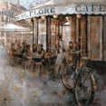thumbnail image 3 of Martin, Noemi 15x15 Black Modern Framed Museum Art Print Titled - Cafe de Flore Paris, 3 of 5