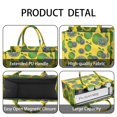 thumbnail image 4 of Large Capacity Tote Bag,Green Lime Slices Yellow Pattern Handbag Fashion Luxury Tote Bag,15.7"x13"x 5.1" Inches,Laptop Compatible, 4 of 6