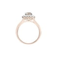 thumbnail image 2 of 1-7/8 Carat T.G.W. Morganite & White Topaz Halo Engagement Ring in 10k Rose Gold, 2 of 4