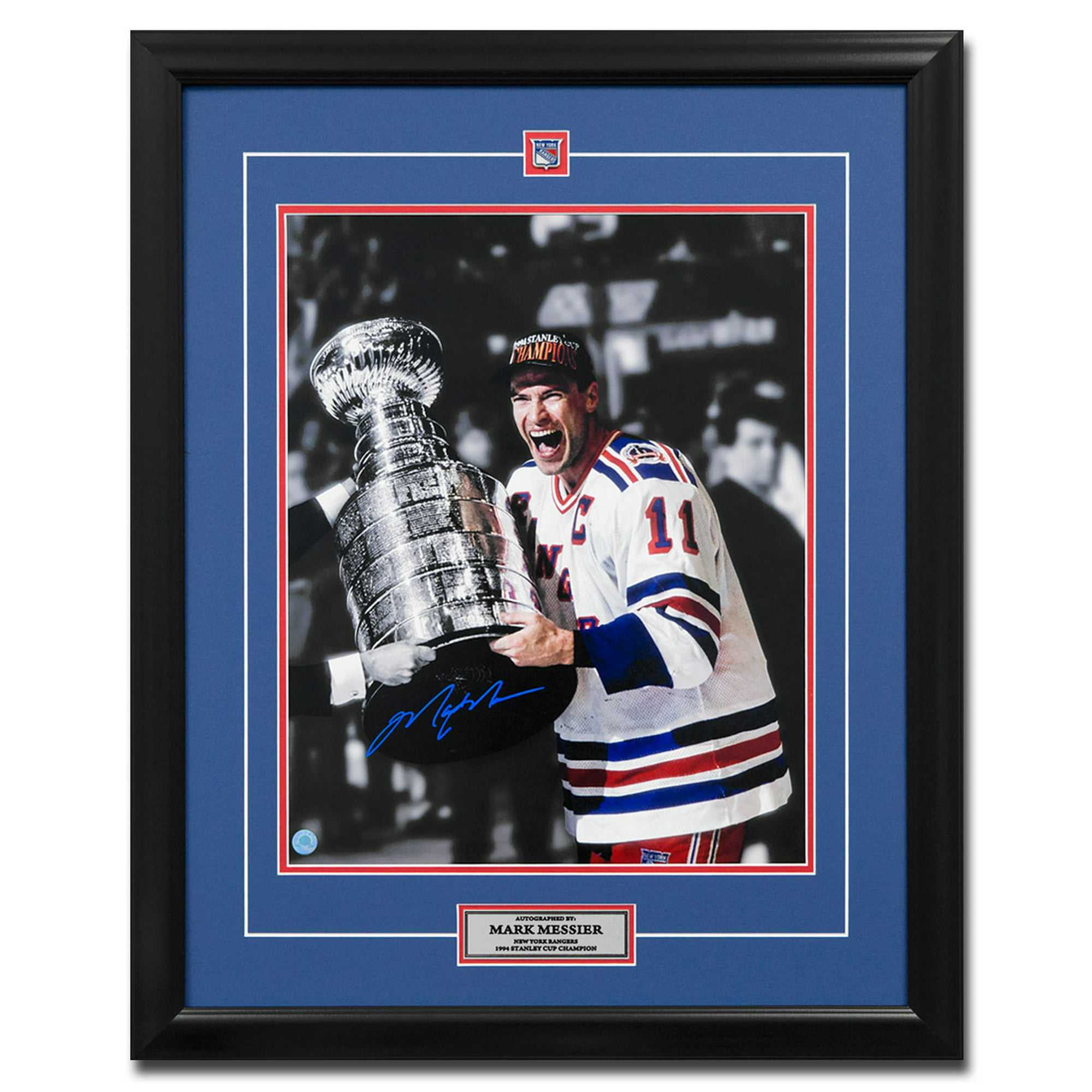 1994 Mark Messier Signed New York Rangers Jersey. Hockey