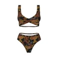 thumbnail image 4 of Daiia Chicken Rooster Women's Bikini Set Two Piece Swimsuit High Waisted Bikini Adjustable Straps Bikini Perfect for Beach, Pool, and Summer Vacation-Medium, 4 of 9