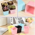 thumbnail image 4 of Maoww 5 Pcs Pot de Fleurs en Résine Portable Carré Anti-Rouille pour Bureau Jardinage Conteneur de Semis Accessoires Rose, 4 of 9