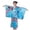 Sky Blue, variant on Girls Japanese Traditional Dress Kimono Robe for Kids Girls Yukata Kimono Anime Robe