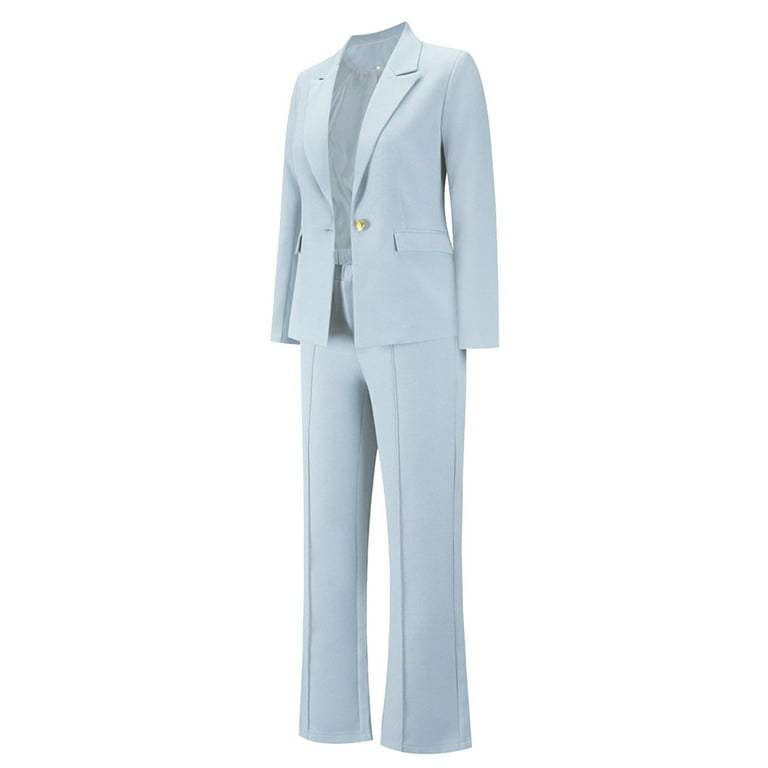HSMQHJWE Pant Suits For Women Dressy Elegant Pants Suit Plus Size Ladies  Autumn Winter Long Sleeved Suit Trousers Suit Elegant Suit Women Wind Pants