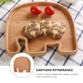 thumbnail image 2 of Shisuyan Elephant Shape Solid Wood Appetizer Plate Chocolate 1PC 8.4*8in, 2 of 9