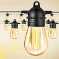 thumbnail image 1 of Guirnalda de Luces LED Exterior, 15m 15+1 Focos LED S14 Alto Brillo, Impermeable IP44, Serie de Luz Vintage Decorativas para Iluminaci&oacute;n de Jardin Patio Boda Hogar Cuarto Navidad - LASPANG, 1 of 7