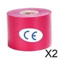 thumbnail image 1 of 2xCinta Deportiva Elástica Impermeable De 5 M Para Hombros, Rodillas Y Cuerpo, Color Rosa, 1 of 8