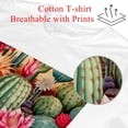 thumbnail image 2 of Cactus Classic White Cotton T-Shirt for Men - Soft and Breathable Casual Tee for Everyday Wear - 100% Cotton Material - Comfortable and Stylish Men's Top, 2 of 5