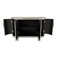 thumbnail image 3 of Sideboard47.2" Modern Storage Cabinet With Adjustable Shelves 4 Doors Corner Curved Design Sideboard Cabinet For Hallway, 3 of 9