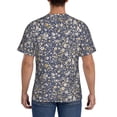 thumbnail image 3 of Qekee Daisies Flowers Classic Fit T-Shirt Men's Shirt Men's Tight Short Sleeves for Exercise, Running, Mountaineering - Daisies Flowers, 3 of 9