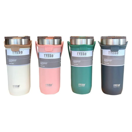 

Coffee Thermos Double Stainless Steel Coffee Mug Thermos Coffee Travel Mug Car Vacuum Flask Travel Insulated Bottle Thermos Cup for Biking Camping Office Car