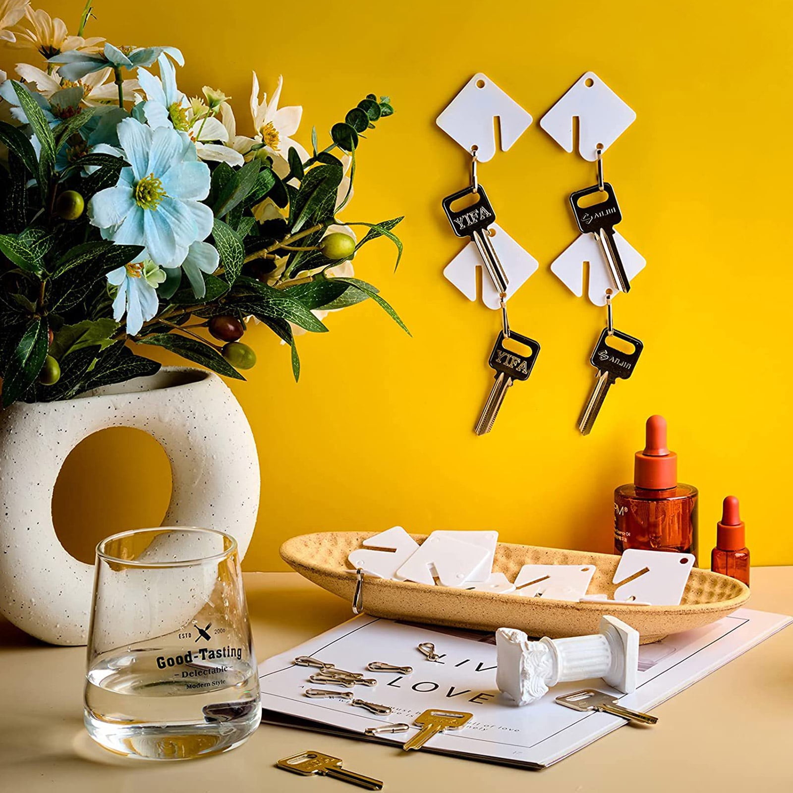 60x/Set for Key Tags Novelty for Key Identify Tags & Keep Them