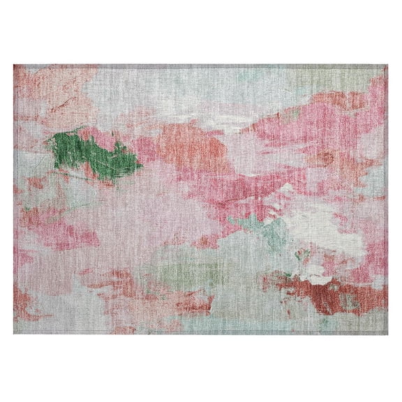 Dalyn Rugs Machine Washable Indoor/Outdoor Chantille Blush 1'8" x 2'6" Rug