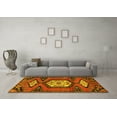 thumbnail image 3 of Ahgly Company Machine Washable Indoor Rectangle Persian Yellow Traditional Area Rugs, 6' x 9', 3 of 4