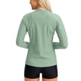 thumbnail image 2 of Xuyuer Women's UPF 50+ Lightweight Athletic Jacket Sun Protection Full Zip Long Sleeve Shirts Hiking Outdoor Pockets, 2 of 8