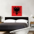 thumbnail image 2 of ARTCANVAS Flag of Albania Country in the Balkans Red Square Canvas Art Print - Size: 26" x 26" (1.50" Deep), 2 of 9