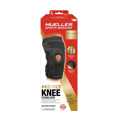 mueller sports medicine hero™ knee stabilizer, osfm, black
