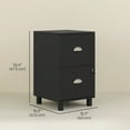 thumbnail image 3 of HOMCOM Lockable 2 Drawer File Cabinet with Hanging Bars for A4 and Letter, 3 of 10