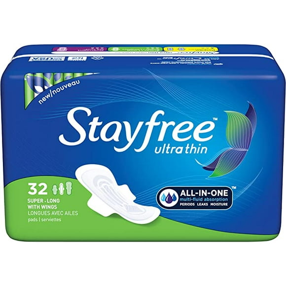 Stayfree Ultra Thin Super Long Pads with Wings For Women,