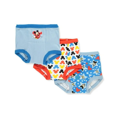 Disney Mickey Mouse Boys' 3-Pack Training Pants & Chart Set