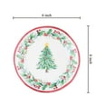 thumbnail image 2 of Supreme Housewares Christmas Tree Melamine Appetizer Plates, Multicolor 4 Piece Set, 6 Inch, 2 of 3