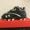 thumbnail image 1 of Under Armour Flash Youth MC Football Cleats, Black/ White, 1 of 3