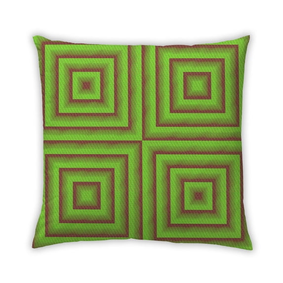 Ahgly Company Indoor Square Contemporary Throw Pillow, 18 inch by 18 inch