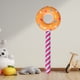 thumbnail image 3 of KAKOWELY 3 piruletas inflables de dona para fiestas de cumpleaños, decoraciones de PVC con temática de dulces, accesorios para fiestas, piruletas inflables, globos., 3 of 5