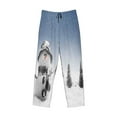 thumbnail image 4 of Balery Men'S Snowman And Christmas Tree Pants,Sleepwear Pants,Pajama Pants,Pj Bottoms Drawstring And Pockets-Small, 4 of 9